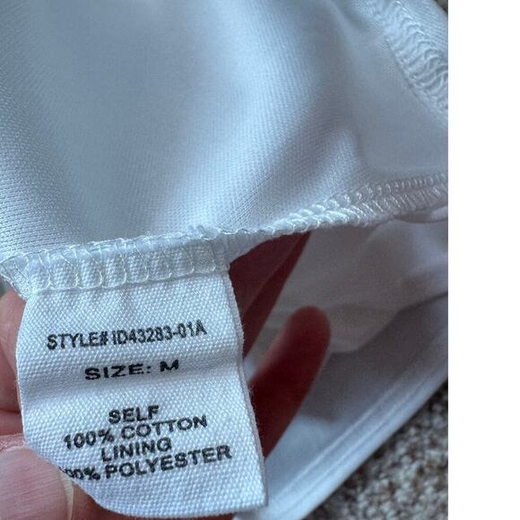 Altar'd State White polka dot Dress, size women's Medium, Elastic neckline - Picture 8 of 8